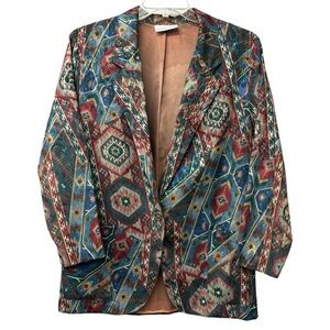 Vintage southwestern Danielle B blazer, women's medium